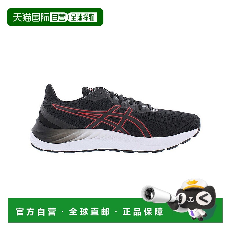 美国直邮Asics亚瑟士男士休闲鞋运动鞋黑色平底低帮系带舒适