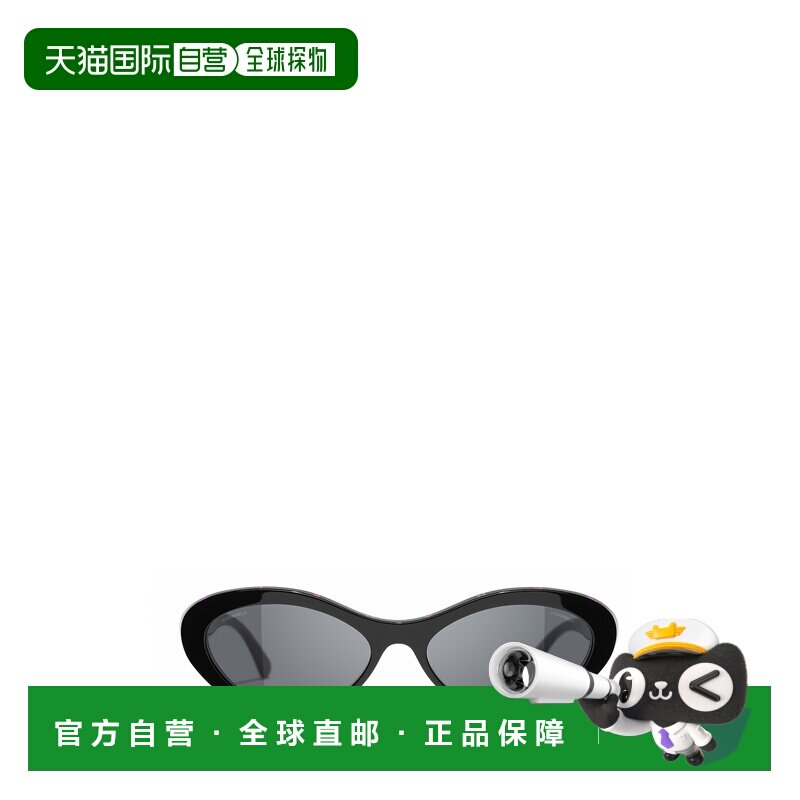 香港直邮CHANEL 女士眼镜 CH54161711S4 CO 灰色 徽标太阳镜