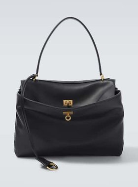 潮奢 Balenciaga 巴黎世家 男士 Rodeo 中号皮革手提包