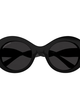 BALENCIAGA 女士太阳镜 BB0208S001 SS2025 黑色 1BMB4BR0A