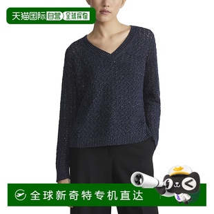 york拉斐特148纽约有线V领亚麻和丝绸混 自营 new lafayette 148