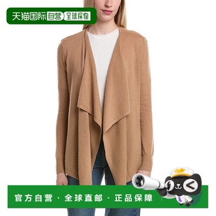 美国奥莱直发 棕色 自营Bruno Magli瀑布羊毛和羊绒混纺开衫