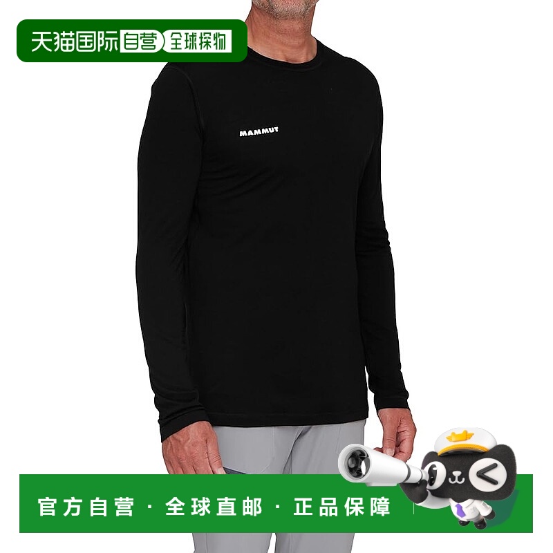 【日本直邮】Tree Wool 男款长袖 黑色 1016-01690猛犸象运动