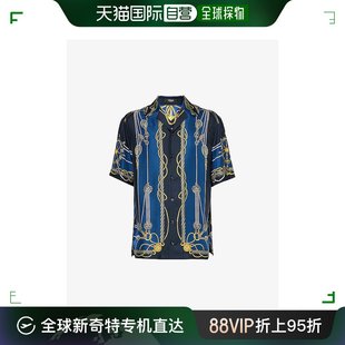 品牌印花常规版 短袖 男士 范思哲 型真丝衬衫 Versace 香港直邮潮奢