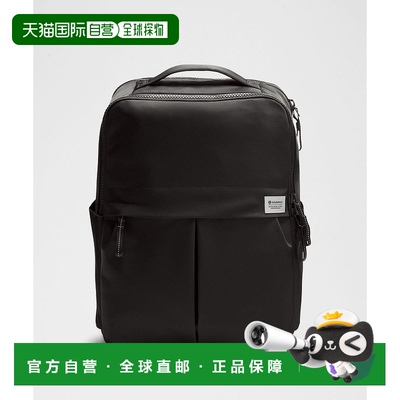 韩国直邮lululemon 日常背包 - 黑色双肩包单肩包手提包