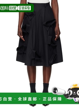 1h可退 香港直邮潮奢 Moschino 莫斯奇诺 女士 黑色 Multi Collar