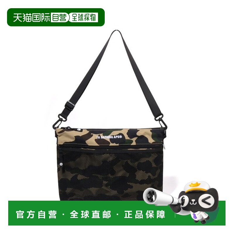 日本直邮【日本直邮】A BATHING APE猿人头男女同款单肩包1L80-19