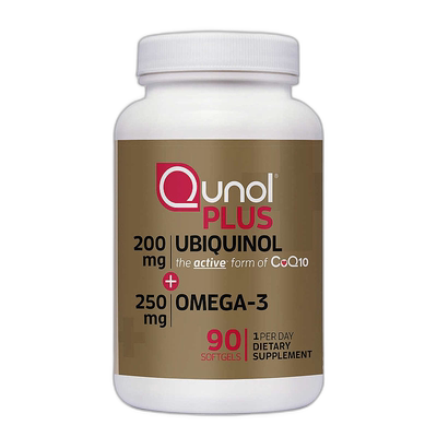 美国直邮Qunol辅酶CoQ10鱼油软胶囊还原型泛醇 90粒保护辅酶q
