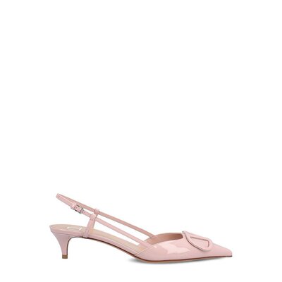 Valentino 华伦天奴 女士 VLOGO 尖头露跟高跟鞋 6W2S0Q70TMK
