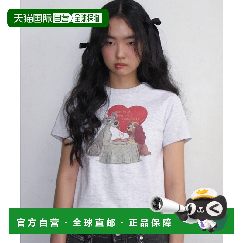 韩国直邮AMES WORLDWIDE 女士女装T恤AM2FMFT517BLG短袖