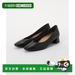 1h可退 日本直邮Le Talon 女士 4cm 方头V口尖头鞋 职场通勤防水