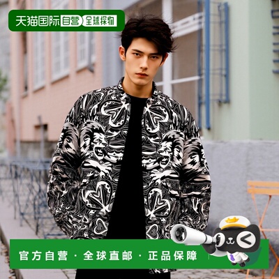 自营 philipp plein丝绸衬衫 Dandy Lion Circus - 黑色 美国奥莱