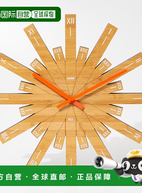 日本直邮ALESSI MDL05 RAGGIANTE 壁挂钟 现代设计家居钟饰 个性