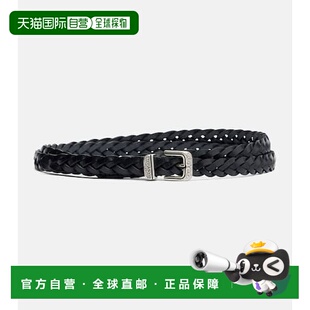 香港直邮Etro 艾特罗 女士 编织皮带腰带 black黑色 舒适时尚