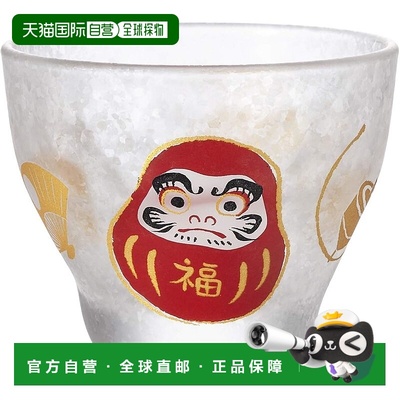 【日本直邮】ADERIA 酒具 酒杯 美德桃达摩 90ml [杯子/鸟子/酒杯