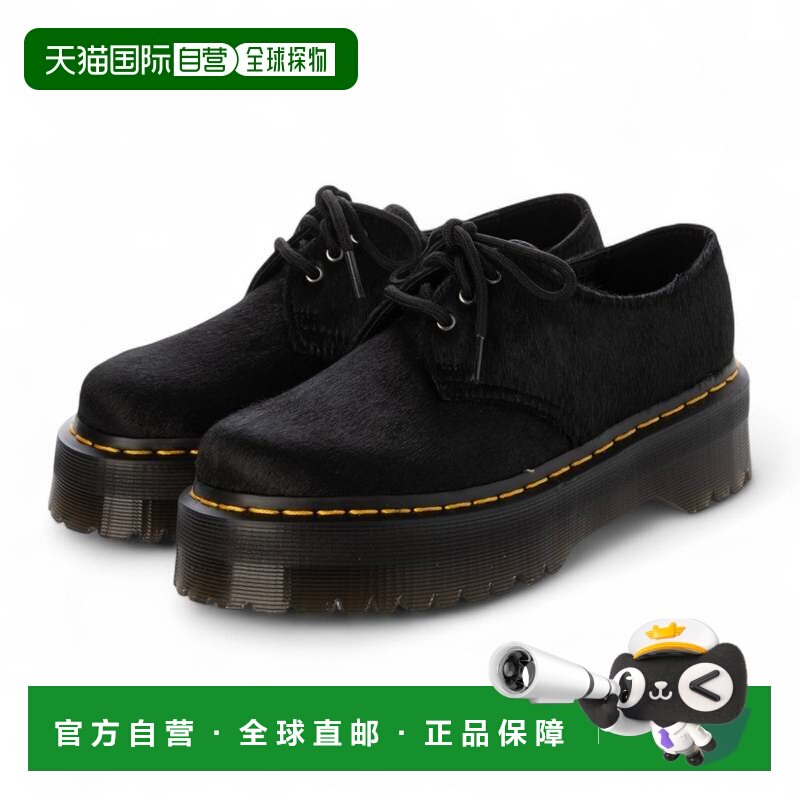 日本直邮Dr.Martens 女式鞋1461 QUAD三孔31096001黑色厚底鞋