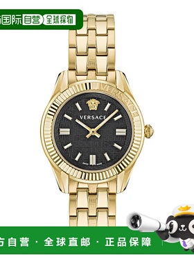 自营 versaceGreca Time 手链腕表 - 金色/IP 黄金/黑色 美国奥莱