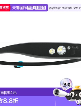 【日本直邮】Knog 头戴灯 USB充电 防水亲肤舒适30-70cm黑色头灯