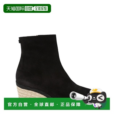 自营salvatore ferragamoCanaria Suede Booties - black 美国奥