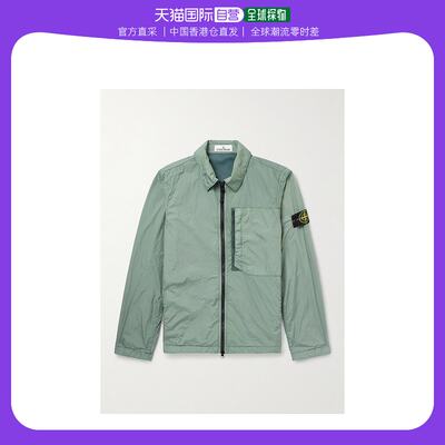 香港直邮潮奢 Stone Island 男士Logo-Appliqued Crinkled-Shell