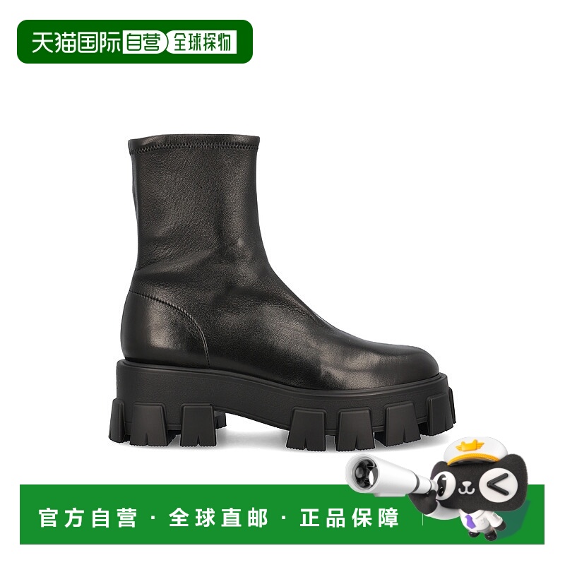 1h可退 香港直邮Prada 普拉达 女士 黑色靴子 1U117OL68F0002