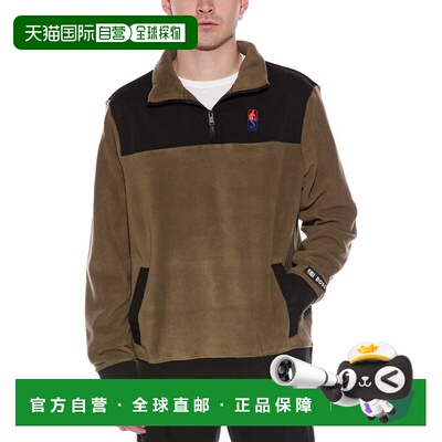 自营BOSS Hugo Boss NBA Fleece 1/4-Zip Pullover - green 美国