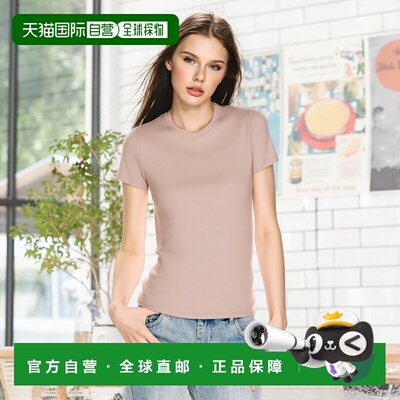 香港直邮MONCLER 女士T恤 K10938C73200V805851J CO 粉红色