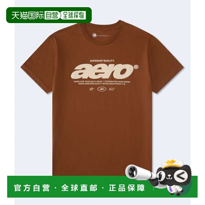 自营Aeropostale Worldwide Graphic Tee - brown 213 美国奥莱直