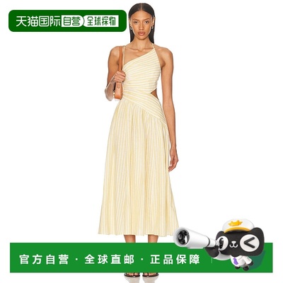 1h可退 香港直邮ZIMMERMANN 女士 Cascadian 不对称连衣裙 4565DS