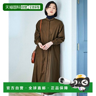 STANDARD女士马鞍棕色比翼翻领长袖 FIFTY 日本直邮THREE 1h可退