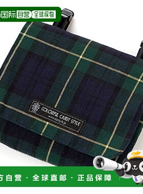 日本直邮Colorful Candy Style 移动口袋格子呢深绿色 N6018410