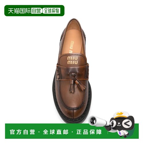 1h可退 香港直邮MIU MIU 女士芭蕾乐福鞋 5D743E3KY8F0038 AW2026
