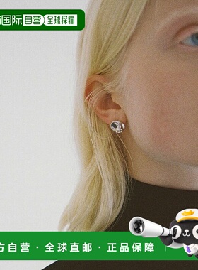 1h可退 日本直邮LIDNM 男士Lucie Rie陶艺风格圆形耳钉 ll24ss145