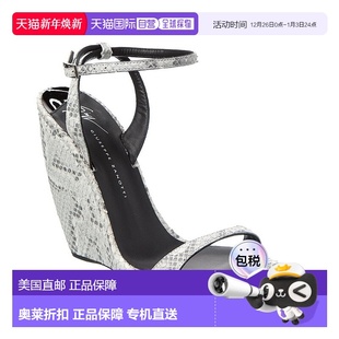 Clandestino 105 蛇皮 自营 凉鞋 Zanotti Wedge 白色 Giuseppe