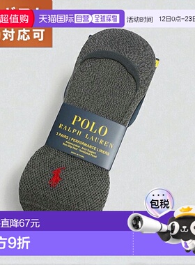 日本直邮Polo Ralph Lauren 男士袜子灰色8293PK-CHAST3 双装品牌