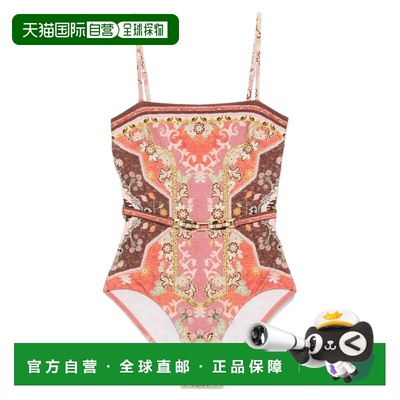 1h可退 香港直邮ZIMMERMANN 女士 WYLIE 泳衣 1863WRS251RUMUTRED