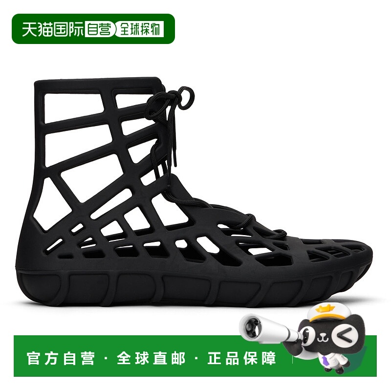 1h可退 香港直邮潮奢 Bottega Veneta 葆蝶家 男士 黑色 Atlas 凉