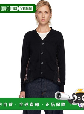 1h可退 香港直邮Sacai 女士 黑色 Paisley Print & Cotton Knit