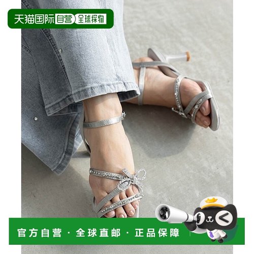 日本直邮RANDA 视觉丝带装饰凉鞋 单鞋 黑色 RA041BW016202