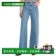 自营hudson 美 蓝色 jeansHUDSON牛仔裤 Jodie宽松女神阔腿牛仔裤