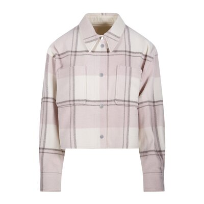 Canada Goose 短款格子衬衫夹克 4892W