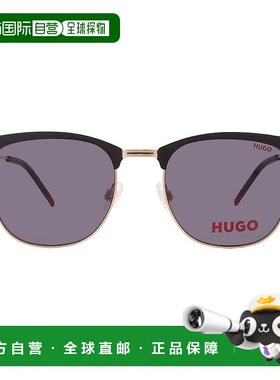 自营Hugo Boss Grey Square Men's Sunglasses HG 1208/S 0I46/IR