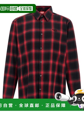 香港直邮DIESEL 男士衬衫 A185020HGBT9XXA AW2025 黑色 'S-SIMPL