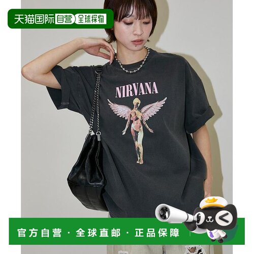 日本直邮PUBLUX 男装 纯棉Nirvana《In Utero》复古乐队T恤 31262