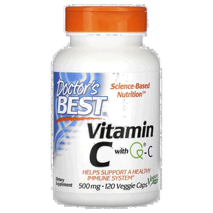 香港直发Doctor's best金达威维生素C胶囊助大脑健康120粒