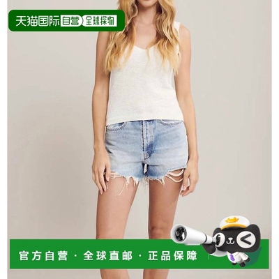 自营 john + jenn阿贝尔白色坦克 美国奥莱直发新款