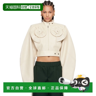 1h可退 香港直邮潮奢 FIDAN NOVRUZOVA 女士 灰白色 Malvina 皮革