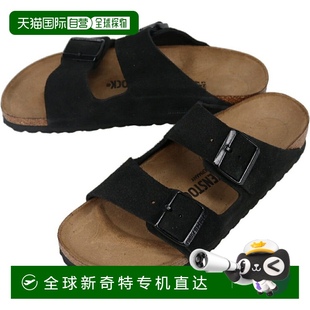 日本直郵BIRKENSTOCK 絨面革涼鞋 黑色1027164窄版 Arizona