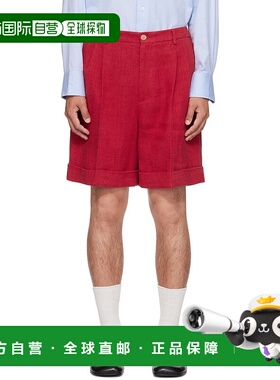 1h可退 香港直邮Valentino 华伦天奴 男士 红色百慕大短裤 7V3RDE