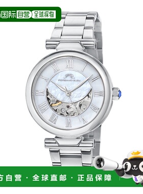 自营 porsamo bleuColette 女士自动银色手链手表 - 银白色 美国
